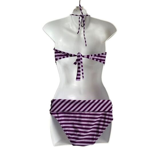 Kirra Purple Striped Bikini Bottom - Picture 3 of 10